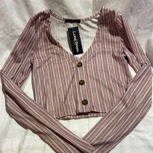 Long sleeve crop top